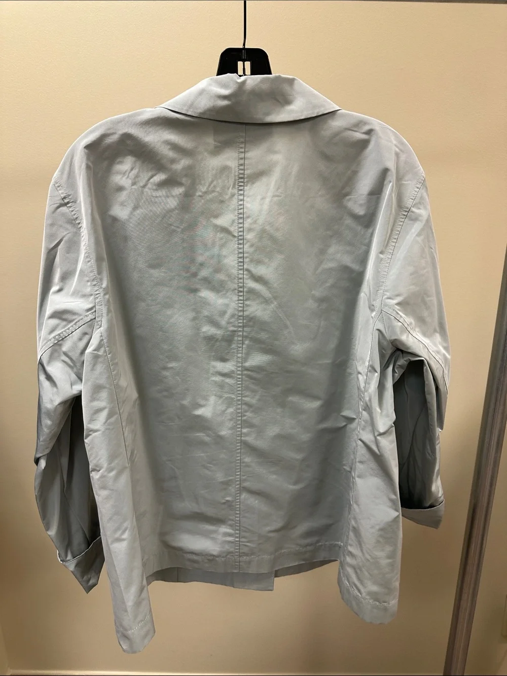 Lafayette 148 New York Pale Blue Relaxed Open-Front Blazer